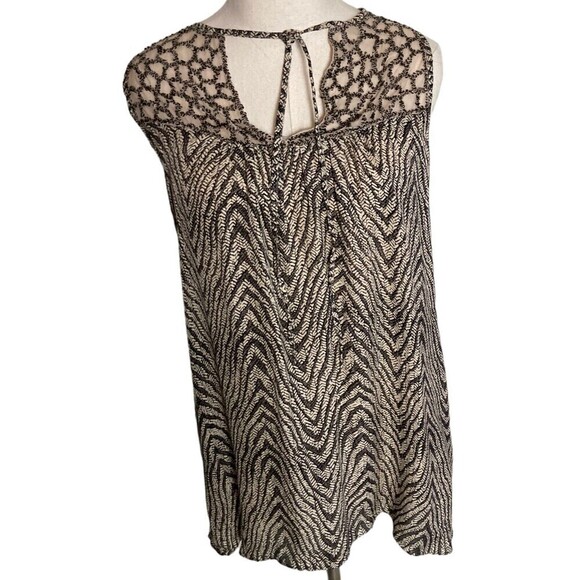 Parker Women's Size S Sequined Keyhole Racer Back Mini Dress Top Brown - Picture 1 of 7